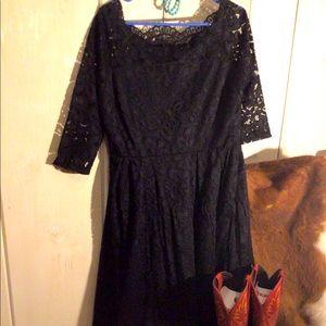 Black western dress